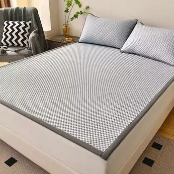 Роскошный летний матрас, антиаллергенная и противоклещевая подушка, высококачественный коврик для односпальной двуспальной кровати, коврик для татами, студенческая простыня для отеля 90x200cm 1pc