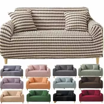 Роскошный лоскутный чехол для дивана Puff Bubbles 1/23/4 местный раздвижной диван чехлы для дивана 2024 модная подкладка для дивана защитная подкладка S-1seat 90-140CM розовый