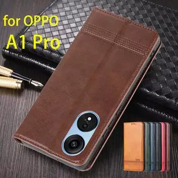 Роскошный магнитный адсорбционный кожаный чехол для OPPO A1 Pro Flip Cover Защитный чехол Capa Fundas Coque for OPPO A1 Pro&Only Case