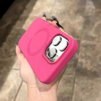 Роскошный магнитный беспроводной зарядный гладкий жидкий силиконовый чехол для телефона iPhone 16 15 14 13 12 Pro Max цветной чехол для телефона Dopamine iPhone 16 Pro Max