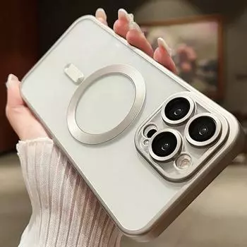 Роскошный магнитный чехол для iPhone 15, 14, 13, 12, 11 Pro Max Plus, модный матовый матовый чехол для Magsafe, бампер, чехол для телефона For iPhone 15 Pro Max синий