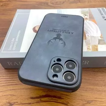 Роскошный магнитный чехол из кожи ягненка для Magsafe, беспроводной чехол для iPhone 15, 14, 13, 12, 11 Pro Max Plus, 14ProMax, 13ProMax, чехлы с оленями For iPhone13 Pro Max