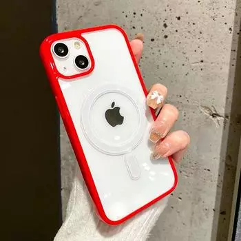 Роскошный магнитный чехол с беспроводной зарядкой для телефона Magsafe для iPhone 15 14 13 12 11 Pro Max XR XS X 7 8 SE мини противоударный чехол For iPhone 15 Pro