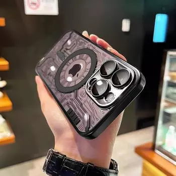 Роскошный магнитный чехол с беспроводной зарядкой для Magsafe для iPhone 15 14 11 12 13 Pro Max Plus, защитная задняя крышка для камеры, аксессуары For iPhone 12 Pro