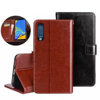 Роскошный магнитный флип-чехол из искусственной кожи для iPhone Samsung Huawei Honor Xiaomi RedMi Sony Case iPhone 5 5s чёрный