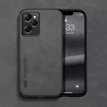 Роскошный магнитный кожаный чехол для телефона Xiaomi POCO X5 X3 Pro NFC X5Pro X3Pro X 5 3, встроенные металлические пластины, поддержка автомобильного держателя For POCO X3 светло-серый