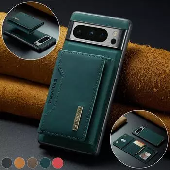 Роскошный магнитный кожаный чехол-кошелек для Google Pixel 9 Pro 8 7 7A 6 6A Fold Pixel9 XL Pixel7 Kickstand держатель для кредитных карт противоударный защитный чехол for Pixel 6