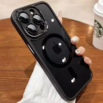 Роскошный магнитный металлический защитный чехол для телефона для iPhone 15 14 13 12 11 Pro Max 14 Plus, противоударный акриловый жесткий чехол For iPhone 15