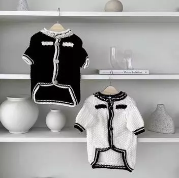 Роскошный маленький аромат вязаной одежды для домашних животных, модный дизайн, куртка для собаки, нежный мягкий костюм кошки, пальто для французского бульдога XS белый