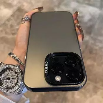 Роскошный матовый чехол для телефона iPhone 11 12 13 14 15 Pro Max Plus X Xs Max XR противоударный чехол-бампер For iPhone X фиолетовый