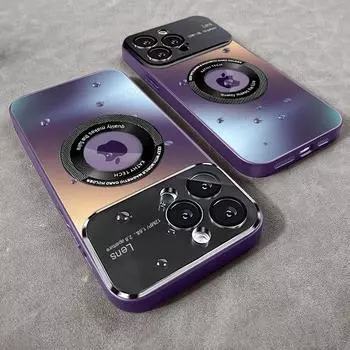 Роскошный матовый чехол для телефона Magsafe для iPhone 15 14 13 12 11 Pro Max Plus с беспроводной зарядкой, магнитная защитная задняя крышка для объектива For iPhone 11 белый