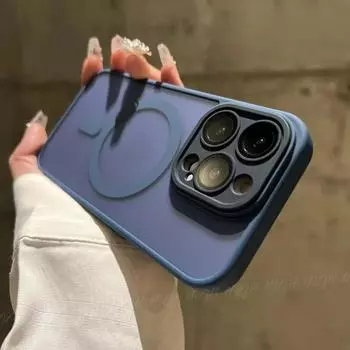 Роскошный матовый чехол для телефона Magsafe с беспроводной зарядкой для iPhone 11 12 13 14 15 Pro Max Plus, чехлы с магнитным бампером For iPhone 11Pro