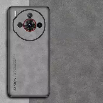 Роскошный матовый чехол из искусственной кожи для телефона Nubia Z60S Pro Z50S Z50 Z60 Ultra Z40 Pro Силиконовый противоударный чехол-бампер For Nubia Z60 S Pro красный