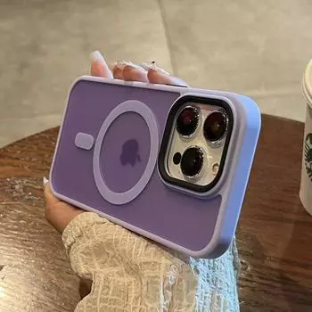 Роскошный матовый чехол Magsafe с беспроводной зарядкой для iPhone 11 12 13 14 15 Pro Max Plus, магнитный противоударный чехол-бампер For iPhone 11Pro