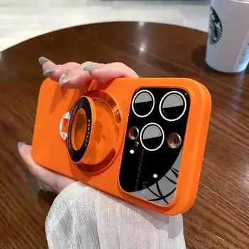 Роскошный матовый чехол с кольцом для ПК Magsafe с беспроводной зарядкой для iPhone 14 11 12 13 15 Pro Max Plus, держатель-подставка для телефона, стеклянная крышка For iphone15