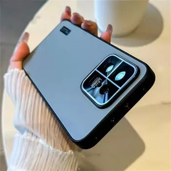 Роскошный матовый гибридный стеклянный защитный чехол для камеры для Xiaomi 13 Ultra Redmi Note12 Pro Max K60 K50 Pro K40S, жесткий защитный чехол Xiaomi 13 чёрный