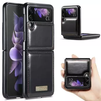 Роскошный матовый кожаный складной чехол для Samsung Galaxy Z Flip 3 Flip4 Zflip4 Flip 4 5g Flip3 антидетонационная сумка для телефона Fundas for Samsung Z Flip 4 красный