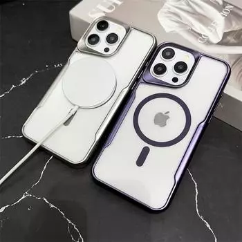 Роскошный матовый магнитный чехол из ТПУ для iPhone 15 Pro Max 14 13 12 Pro 11, универсальный защитный чехол от падения iPhone 11 золотой