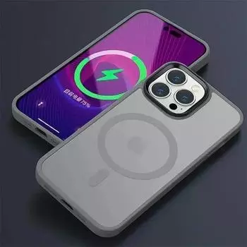 Роскошный матовый противоскользящий противоскользящий чехол для ПК для iPhone 15 14 13 12 11 Pro Max Plus, магнитный Magsafe, полупрозрачный чехол с беспроводной зарядкой For iPhone 15 ProMax
