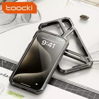 Роскошный механический полый чехол из титанового сплава для iPhone 13 14 15 Pro Max, металлический съемный защитный противоударный чехол, чехол