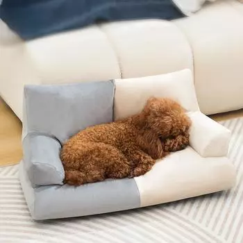 Роскошный меховой зимний диван-гнездо для домашних животных, кошек, современный диван для щенков, маленьких животных, котят, собак, диван, подушка, постельные принадлежности, домашний питомник, Йоркшир 60X36X60CM