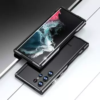 Роскошный металлический алюминиевый бампер для Samsung Galaxy S22 Ultra 5G, чехол-рамка, противоударные чехлы для телефонов, чехлы For S22Ultra 6.8inch