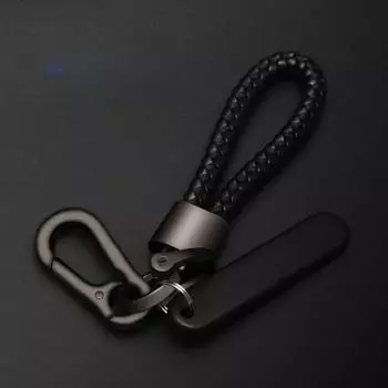 Роскошный металлический автомобильный брелок с кольцом для ключей и пряжкой на веревке, защищающий от потери