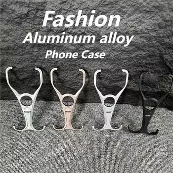 Роскошный металлический чехол-бикини для iPhone 16 15 14 13 Pro Max для магнитной беспроводной зарядки Magsafe безрамочный держатель для телефона задняя крышка For iPhone 16 Pro Max чёрный