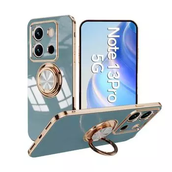 Роскошный металлический чехол-держатель для телефона с кольцом для Xiaomi 13 Pro 14 Ultra Redmi 13 13C 14C 4G Note 14 13 12 Pro Plus 5G задняя крышка Redmi Note14 4G фиолетовый