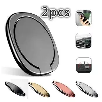 Роскошный металлический держатель на палец на 360 градусов, держатель для смартфона, мобильного телефона, подставка для пальца для iPhone серебряный