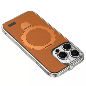 Роскошный металлический каркас магнитный чехол для телефона iPhone 16 15 Pro Max Magsafe Wireless Charge алюминиевый сплав защитный чехол для объектива For iPhone 15 Pro Max