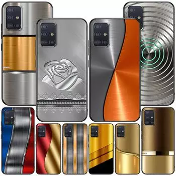 Роскошный металлический текстурный чехол для Samsung Galaxy A54 A53 A32 A52s A12 A21s A51 A22 A31 A52 A72 A11 A14 A02s TPU чехол для телефона Samsung A02s