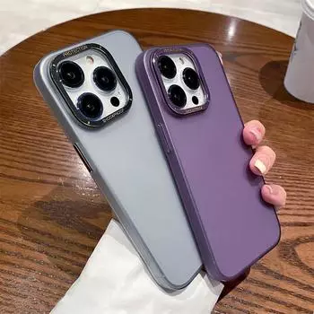 Роскошный металлический защитный чехол для телефона для Iphone 14pro Max 13 12 11 Pro Max 14 Plus, противоударный матовый прозрачный ультратонкий чехол For iPhone 14Pro