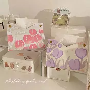 Роскошный многофункциональный прочный настольный диспенсер для салфеток, коробка для хранения домашних принадлежностей, коробка для салфеток фиолетовый