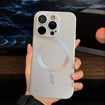 Роскошный модный чехол для беспроводной зарядки Magsafe для iPhone 15 14 13 12 11 Pro Max Plus, мягкий магнитный силиконовый чехол, аксессуары iPhone 15 Pro Max чёрный