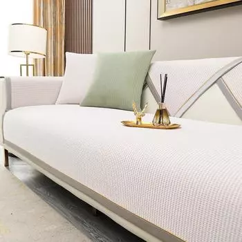 Роскошный мягкий чехол для дивана, нескользящий, твердый, толстый, коврик для дивана, для гостиной, простой стиль, плюшевое полотенце для дивана, домашний декор для дивана 70x70