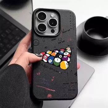 Роскошный мягкий чехол для телефона TPU с рисунком настольного тенниса для iPhone 16 Pro 15 14 13 12 Pro Max 11, однотонный матовый ударопрочный тонкий чехол iPhone 16 чёрный