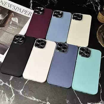 Роскошный мягкий чехол из ТПУ для iPhone 11 12 13 14 Pro Max 14Plus с покрытием объектива, полная защита, задняя крышка, противоударный iPhone 14 Plus белый