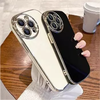 Роскошный мягкий гальванический чехол для телефона для Iphone 14 13 12 11 Pro Max Xr Xs Max X 13pro 11 14 Plus противоударный чехол-бампер For iPhone X