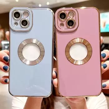 Роскошный мягкий гальванизированный чехол для телефона iPhone 11 12 13 Pro Max, выдолбленные силиконовые чехлы For iPhone 11 чёрный