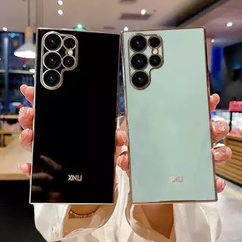 Роскошный мягкий силиконовый чехол с квадратным покрытием для Samsung Galaxy S23 Ultra S22 S21 Plus A04s A54 Huawei P50 Xiaomi Poco X5 iPhone 14 13 12 11 Pro Max For Huawei P50 Pro розовый