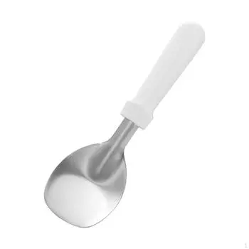 Роскошный набор ложек для мороженого для любителей сладких угощений white handle