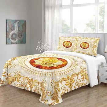 Роскошный национальный дизайн в стиле бохо-барокко King Queen Twin Полный комплект постельного белья Односпальная двуспальная кровать Комплект пододеяльников и 2 наволочки 135x200 cm