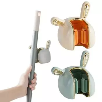 Роскошный настенный держатель для швабры, самоклеящиеся швабры, вешалка для метлы, крючок, многофункциональная застежка, стеллаж для хранения, домашний органайзер, аксессуары белый