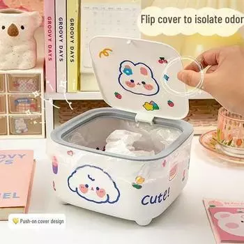 Роскошный настольный мусорный бак Push-Top для офиса, ресторана, автомобиля и дома Other