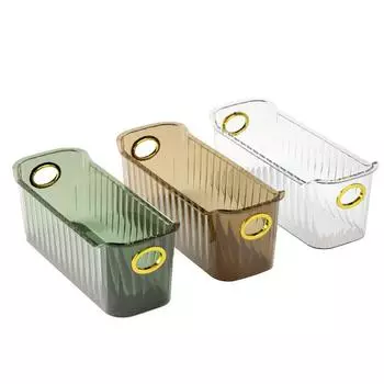 Роскошный настольный ящик для хранения косметики, пыленепроницаемый органайзер для макияжа, ватные диски, контейнер для ювелирных изделий для ванной комнаты, ящик для разде... чистый