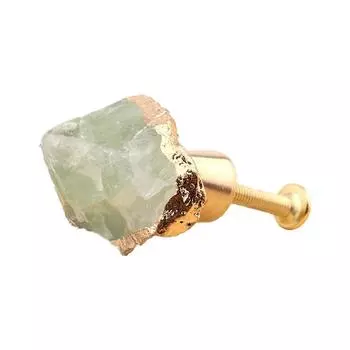 Роскошный натуральный грубый кристалл аметист розовый кварц латунная ручка ящика кухонный шкаф дверная ручка для шкафа мебель белый