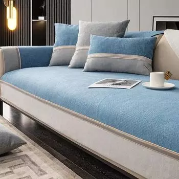 Роскошный нескользящий диван из синели, чехол для дивана, угловой диван, полотенце, накладка на сиденье, защитный чехол для дома, диванная подушка для гостиной 70x70cm 1pcs