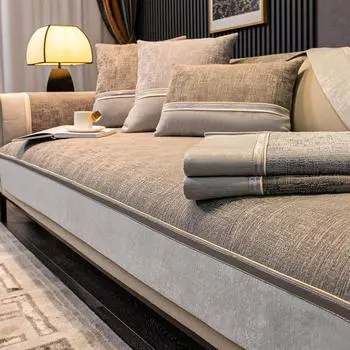 Роскошный нескользящий диван из синели, чехол для дивана, угловой диван, полотенце, накладка на сиденье, защитный чехол для дома, диванная подушка для гостиной 30x50cm pillowcase глубокая кофе