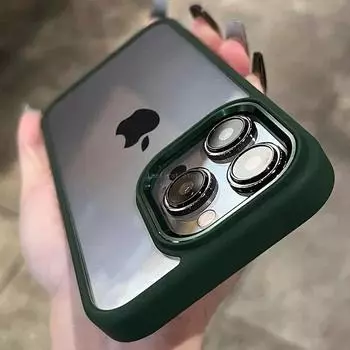 Роскошный новый металлический защитный жесткий акриловый прозрачный чехол для камеры для IPhone 15 14 13 12 11 Pro Max XR X XS 7 8 Plus противоударный чехол For iPhone 14 Pro